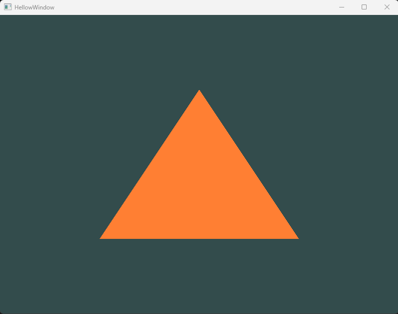 Rendered triangle