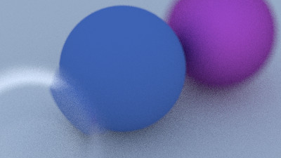 Spheres with added Depth of Field.