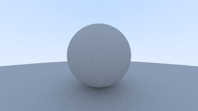 Sphere with simulated diffuse lighting.